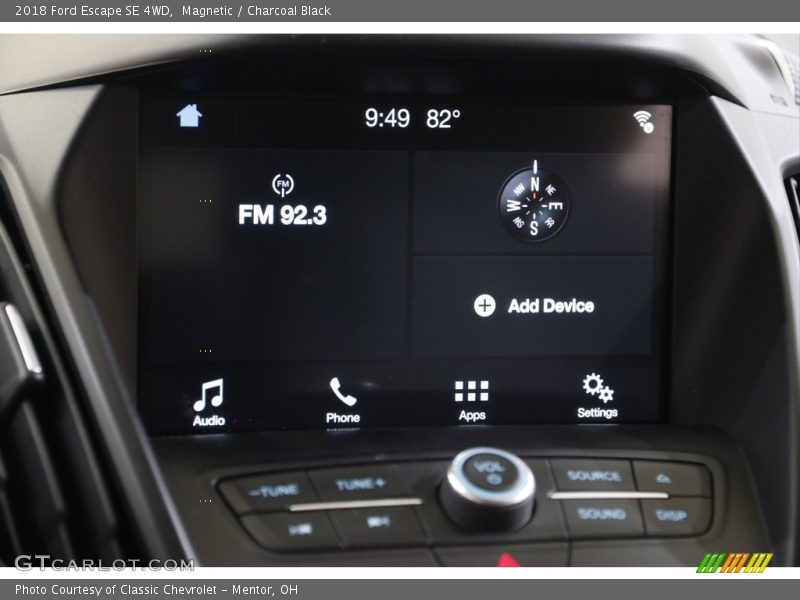 Magnetic / Charcoal Black 2018 Ford Escape SE 4WD