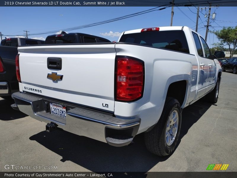 Summit White / Jet Black 2019 Chevrolet Silverado LD LT Double Cab