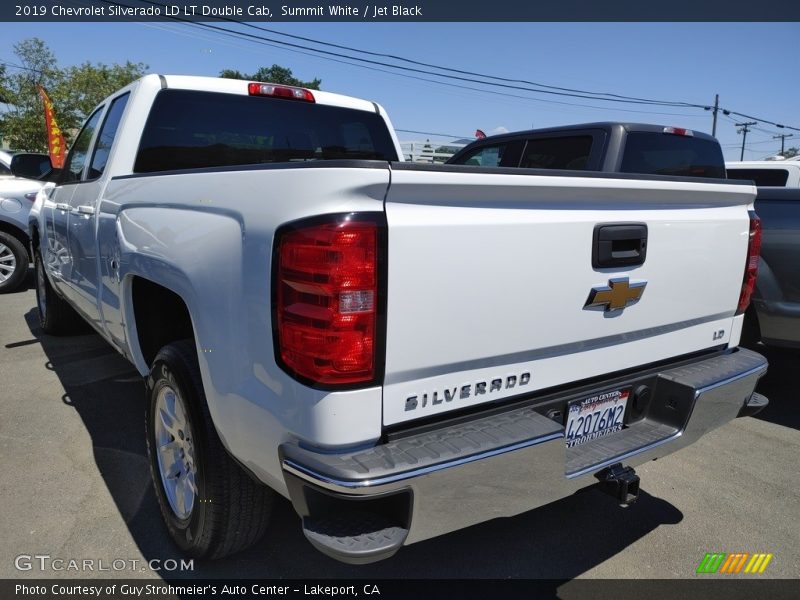 Summit White / Jet Black 2019 Chevrolet Silverado LD LT Double Cab