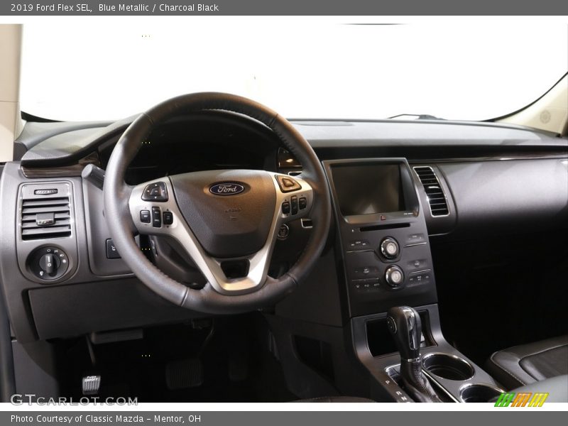 Blue Metallic / Charcoal Black 2019 Ford Flex SEL