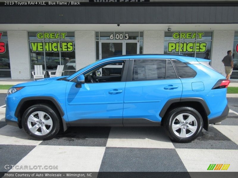 Blue Flame / Black 2019 Toyota RAV4 XLE