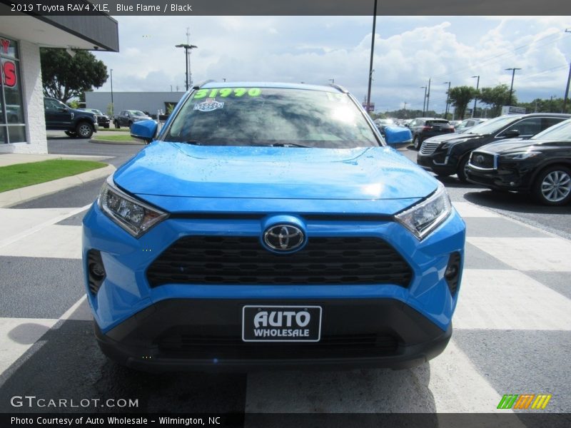 Blue Flame / Black 2019 Toyota RAV4 XLE
