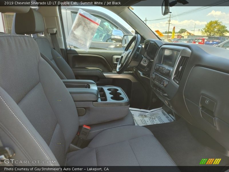 Summit White / Jet Black 2019 Chevrolet Silverado LD LT Double Cab