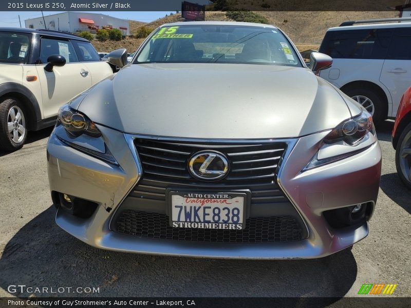 Atomic Silver / Black 2015 Lexus IS 250