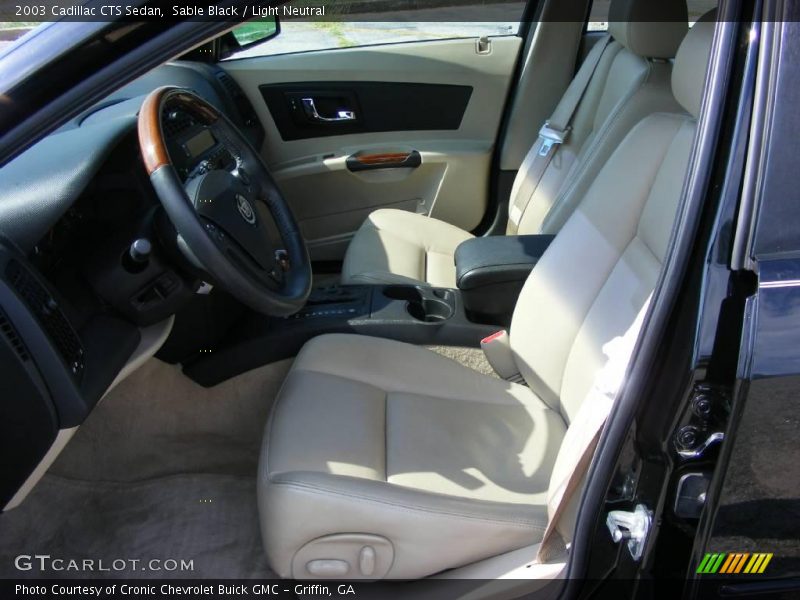 Sable Black / Light Neutral 2003 Cadillac CTS Sedan