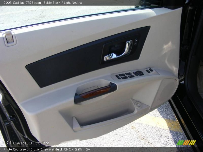 Sable Black / Light Neutral 2003 Cadillac CTS Sedan