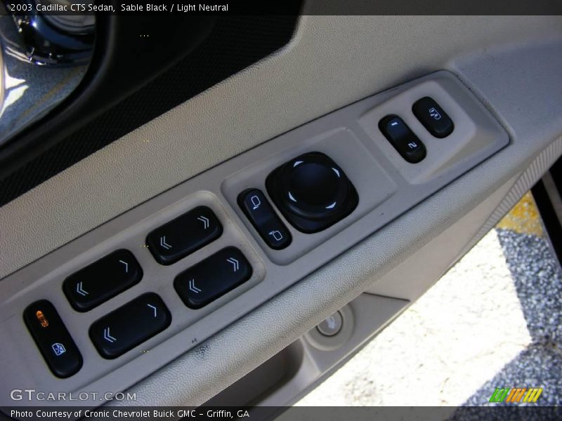 Sable Black / Light Neutral 2003 Cadillac CTS Sedan
