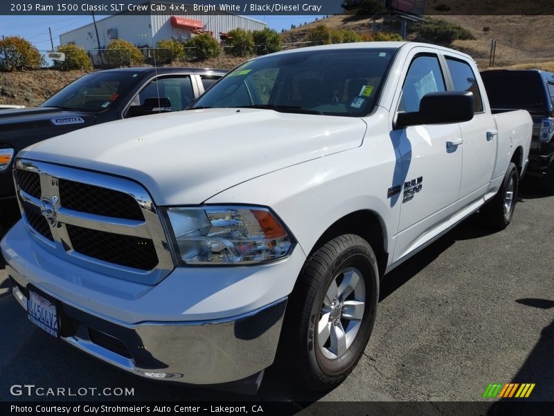 Bright White / Black/Diesel Gray 2019 Ram 1500 Classic SLT Crew Cab 4x4