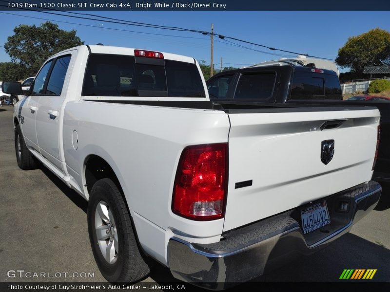 Bright White / Black/Diesel Gray 2019 Ram 1500 Classic SLT Crew Cab 4x4