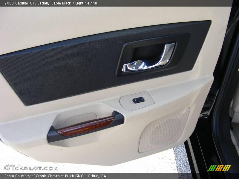 Sable Black / Light Neutral 2003 Cadillac CTS Sedan