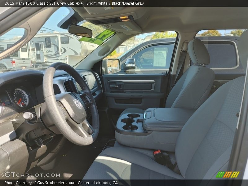 Bright White / Black/Diesel Gray 2019 Ram 1500 Classic SLT Crew Cab 4x4