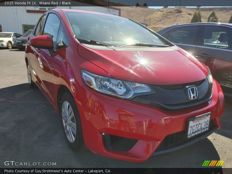 Milano Red / Black 2015 Honda Fit LX