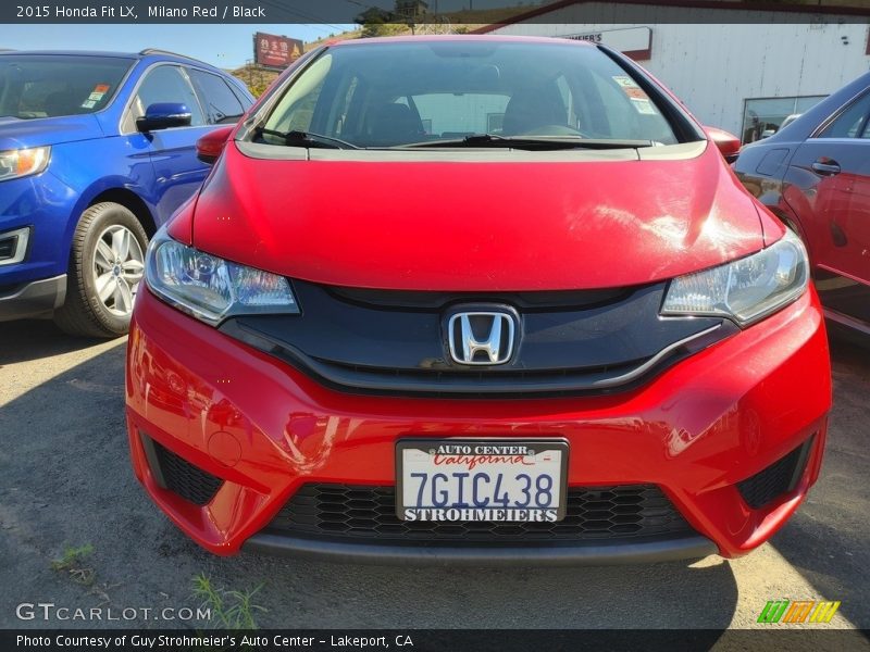 Milano Red / Black 2015 Honda Fit LX