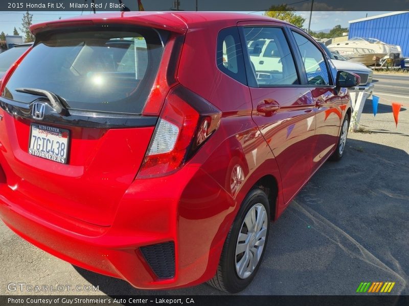 Milano Red / Black 2015 Honda Fit LX