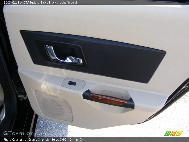 Sable Black / Light Neutral 2003 Cadillac CTS Sedan