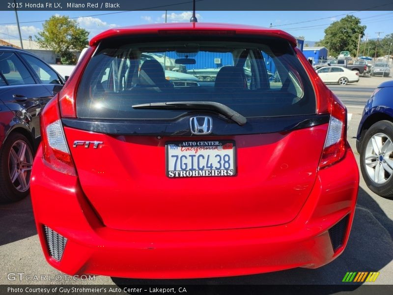 Milano Red / Black 2015 Honda Fit LX