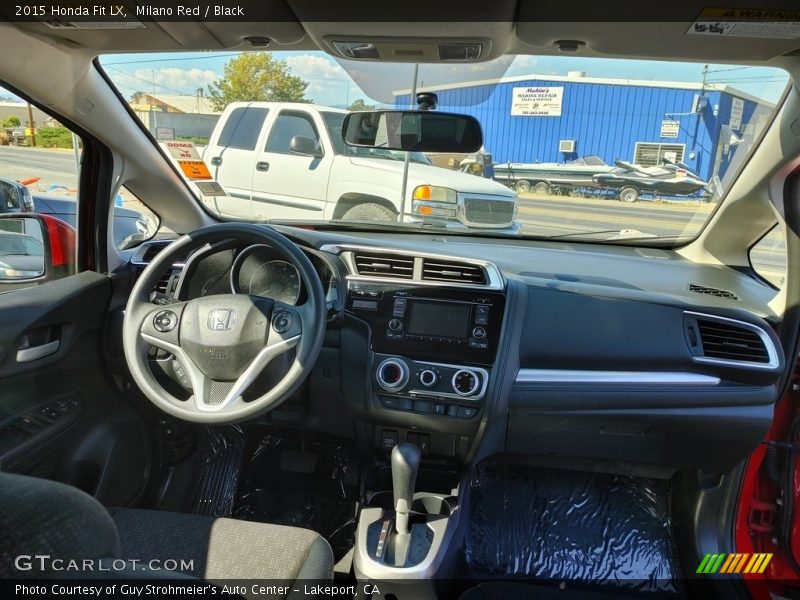 Milano Red / Black 2015 Honda Fit LX