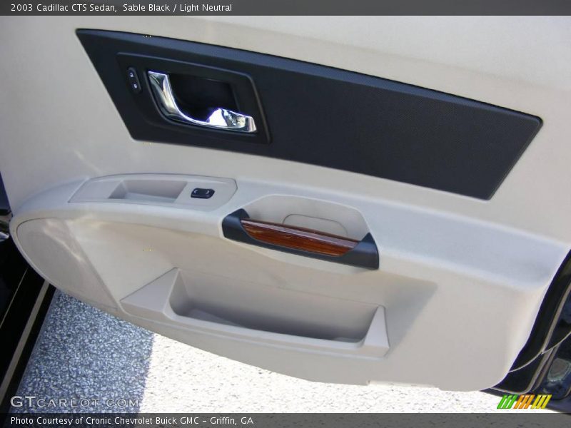 Sable Black / Light Neutral 2003 Cadillac CTS Sedan