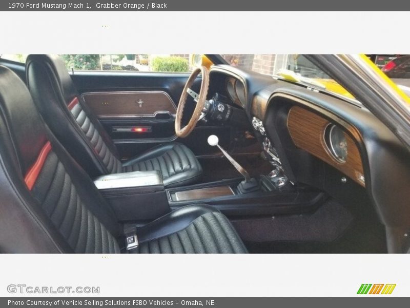 Front Seat of 1970 Mustang Mach 1