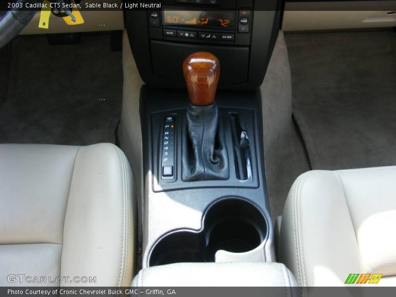 Sable Black / Light Neutral 2003 Cadillac CTS Sedan