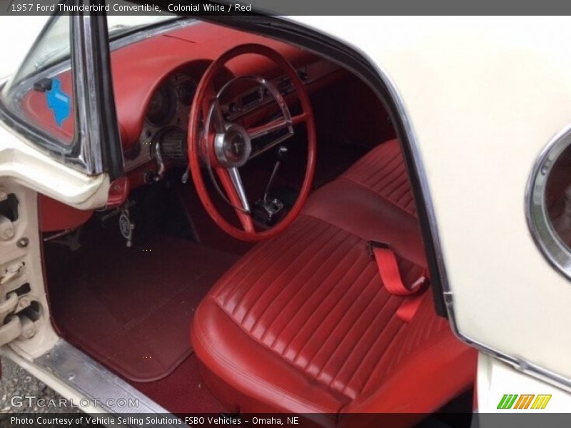 Colonial White / Red 1957 Ford Thunderbird Convertible