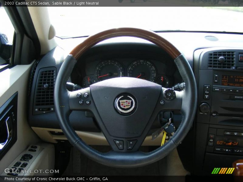 Sable Black / Light Neutral 2003 Cadillac CTS Sedan
