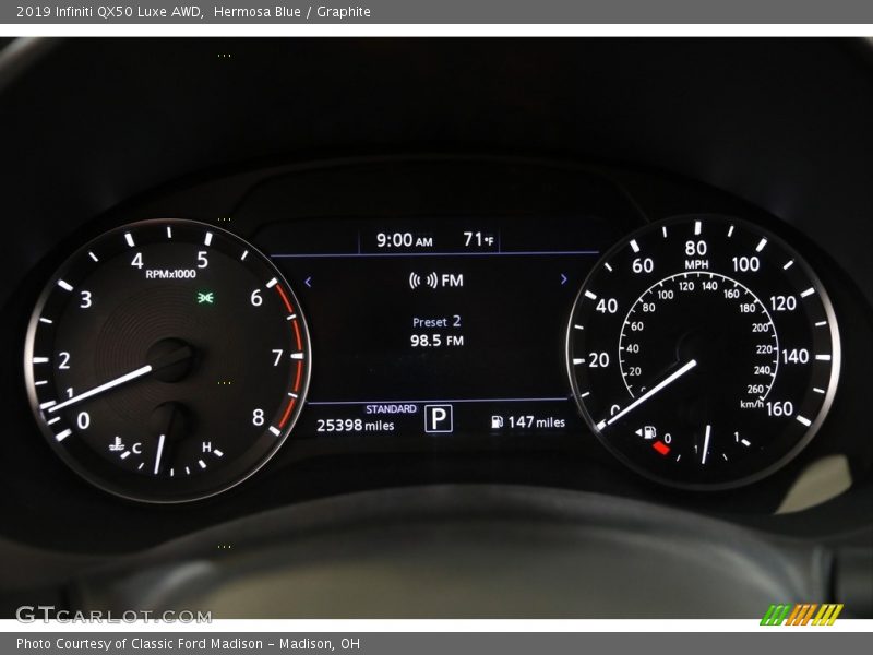  2019 QX50 Luxe AWD Luxe AWD Gauges