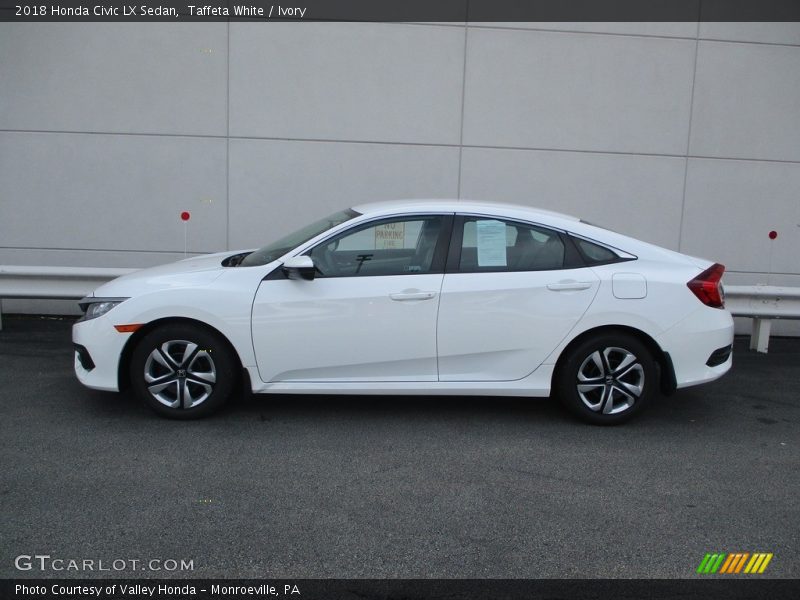 Taffeta White / Ivory 2018 Honda Civic LX Sedan