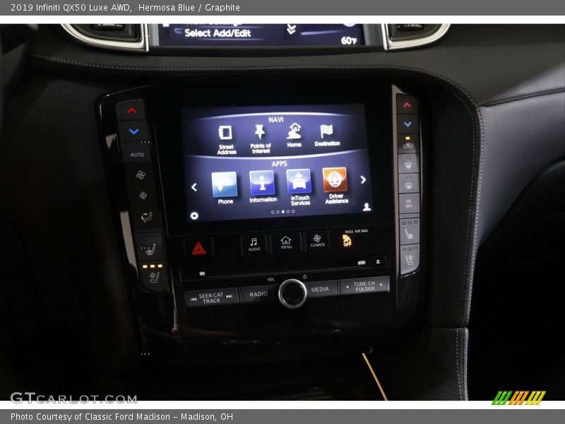 Hermosa Blue / Graphite 2019 Infiniti QX50 Luxe AWD