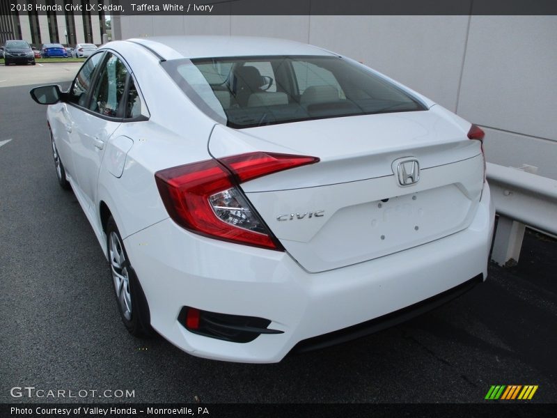 Taffeta White / Ivory 2018 Honda Civic LX Sedan