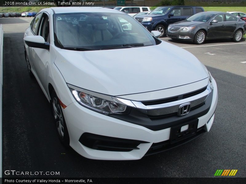 Taffeta White / Ivory 2018 Honda Civic LX Sedan