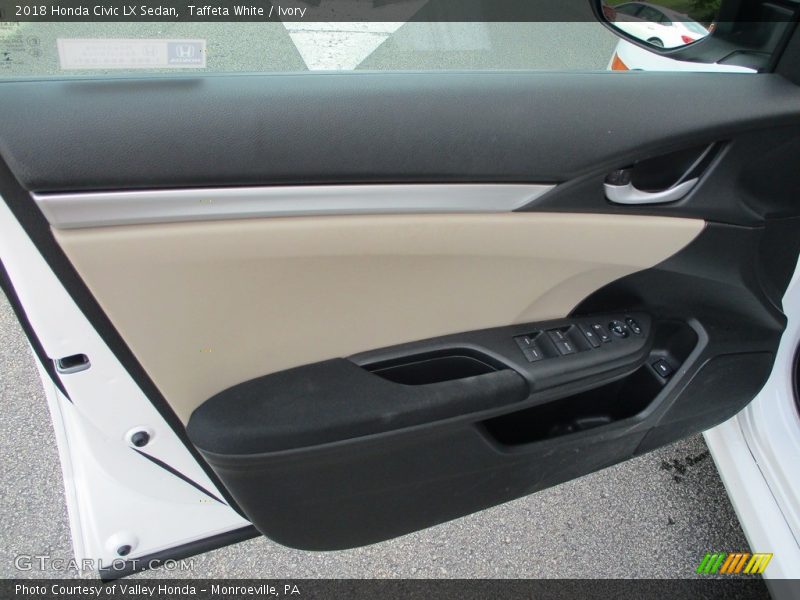Taffeta White / Ivory 2018 Honda Civic LX Sedan
