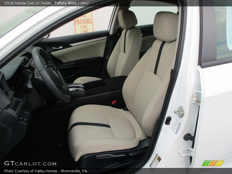 Taffeta White / Ivory 2018 Honda Civic LX Sedan
