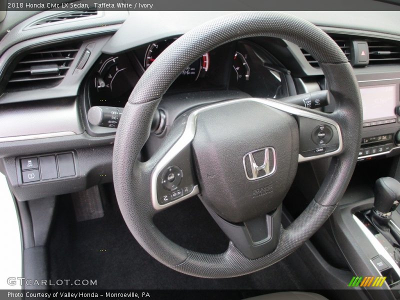 Taffeta White / Ivory 2018 Honda Civic LX Sedan