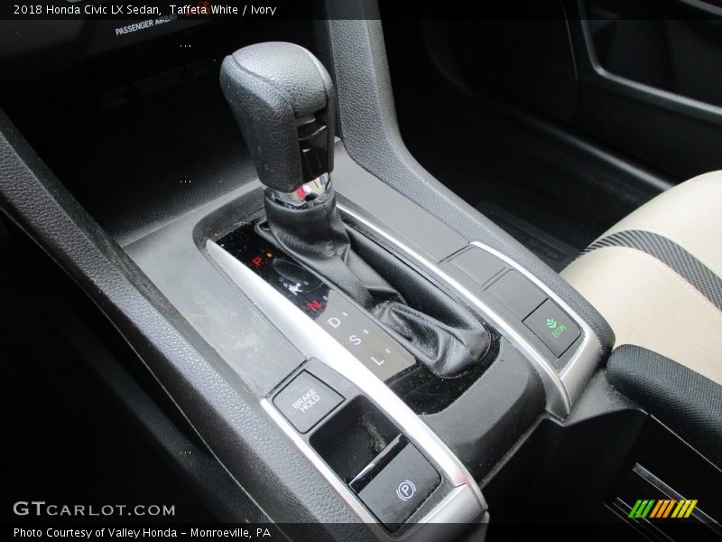 Taffeta White / Ivory 2018 Honda Civic LX Sedan