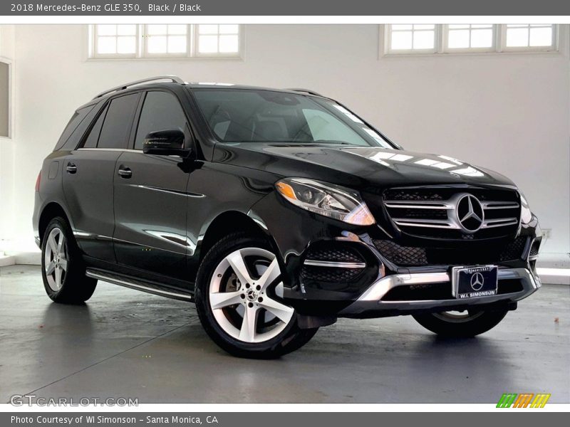 Black / Black 2018 Mercedes-Benz GLE 350