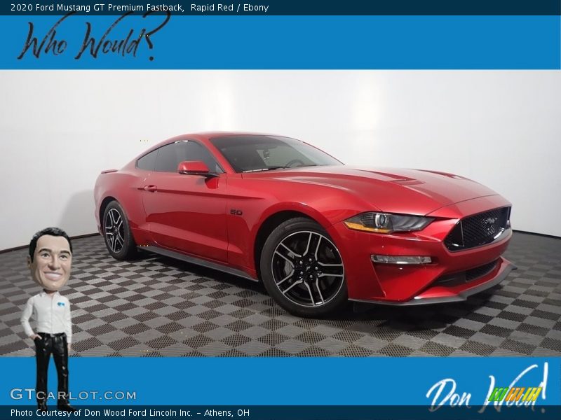 Rapid Red / Ebony 2020 Ford Mustang GT Premium Fastback