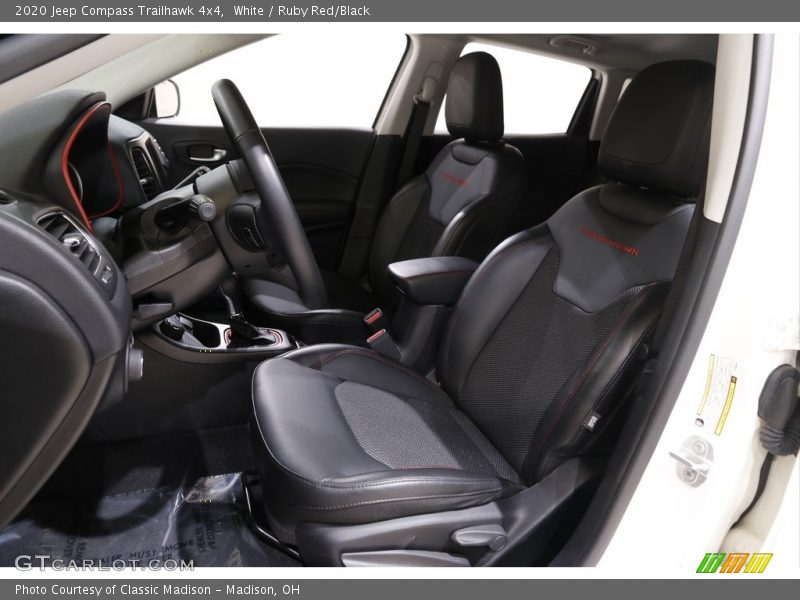 White / Ruby Red/Black 2020 Jeep Compass Trailhawk 4x4
