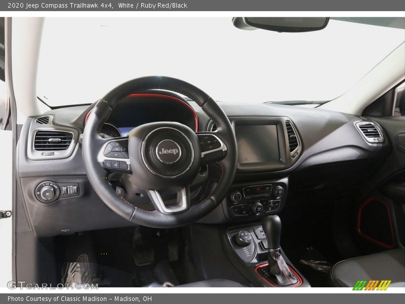 White / Ruby Red/Black 2020 Jeep Compass Trailhawk 4x4
