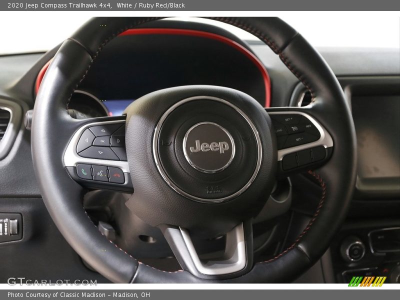 White / Ruby Red/Black 2020 Jeep Compass Trailhawk 4x4