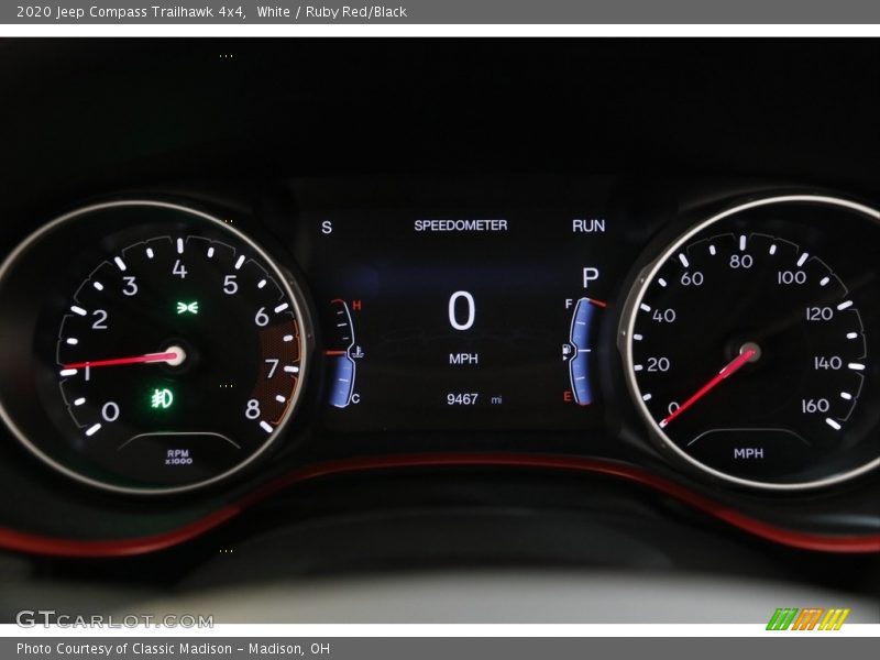 White / Ruby Red/Black 2020 Jeep Compass Trailhawk 4x4