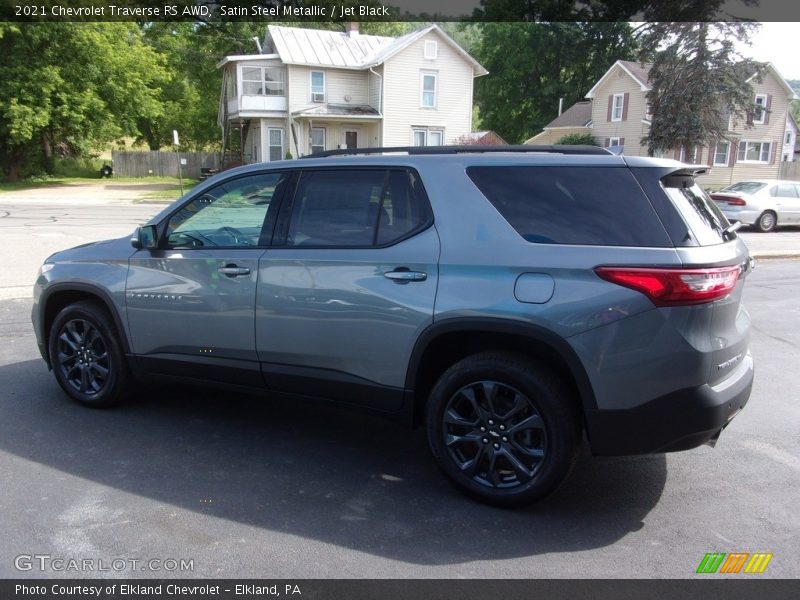 Satin Steel Metallic / Jet Black 2021 Chevrolet Traverse RS AWD
