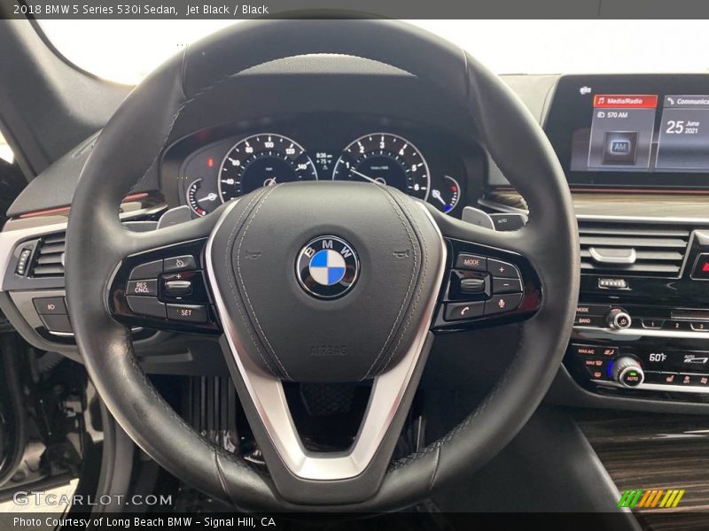 Jet Black / Black 2018 BMW 5 Series 530i Sedan