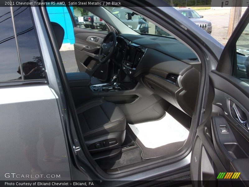 Satin Steel Metallic / Jet Black 2021 Chevrolet Traverse RS AWD