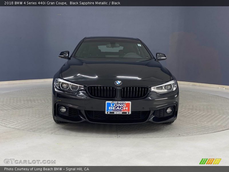 Black Sapphire Metallic / Black 2018 BMW 4 Series 440i Gran Coupe