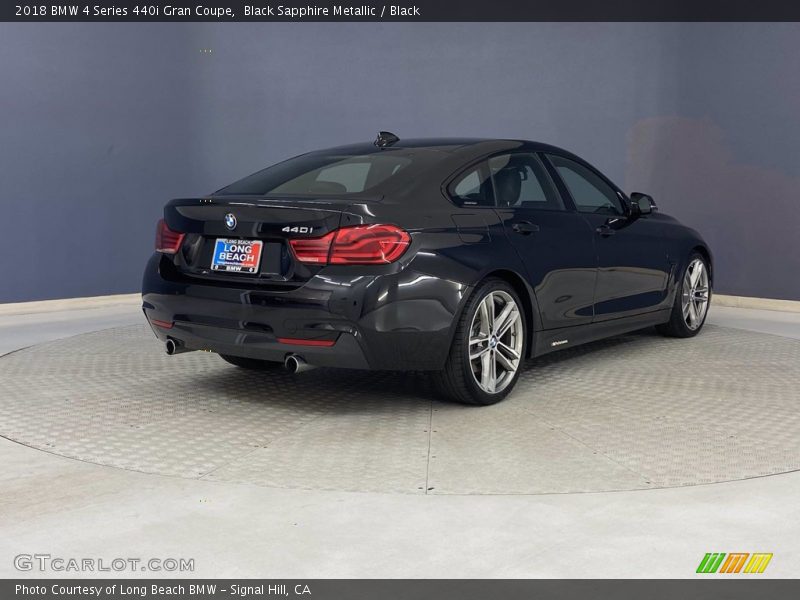 Black Sapphire Metallic / Black 2018 BMW 4 Series 440i Gran Coupe