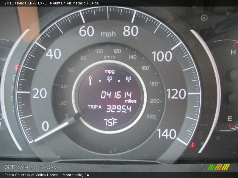 Mountain Air Metallic / Beige 2013 Honda CR-V EX-L