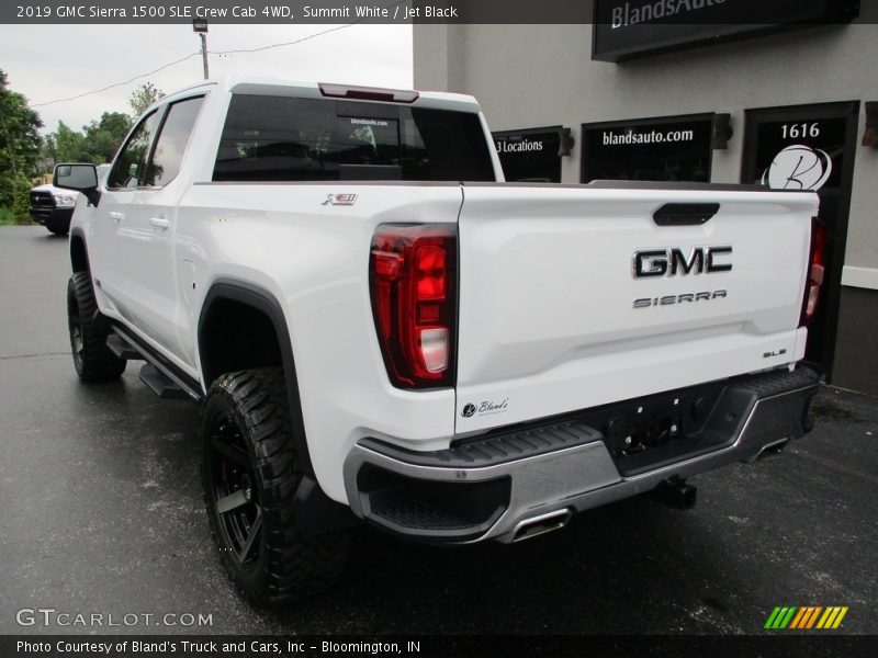 Summit White / Jet Black 2019 GMC Sierra 1500 SLE Crew Cab 4WD