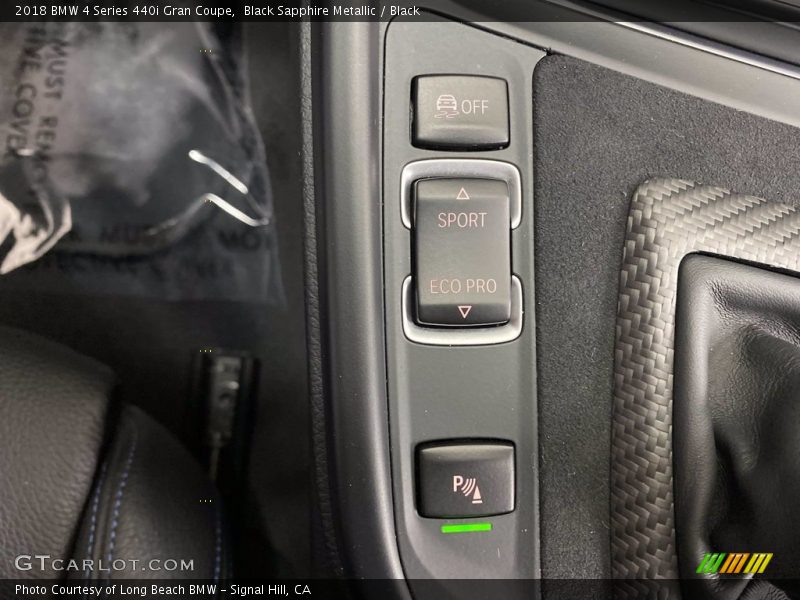 Black Sapphire Metallic / Black 2018 BMW 4 Series 440i Gran Coupe