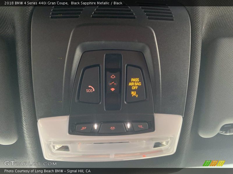Black Sapphire Metallic / Black 2018 BMW 4 Series 440i Gran Coupe